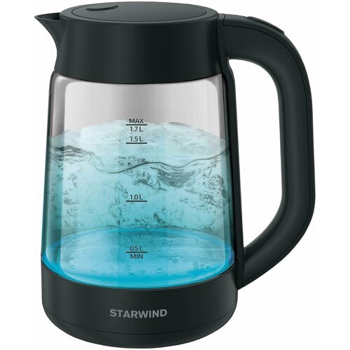 Чайник электрический Starwind SKG4030 черный, стекло