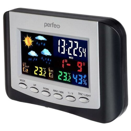 Perfeo Часы-метеостанция 'Сolor+', (PF-S3332BS)
