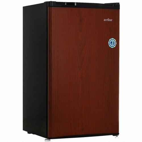 Мини-холодильник однокамерный с морозилкой TechFurn 85 л, коричневый, 47.4 см х 83.1 см х 44.7 см / Маленький компактный холодильник для напитков, барный / С морозильной камерой