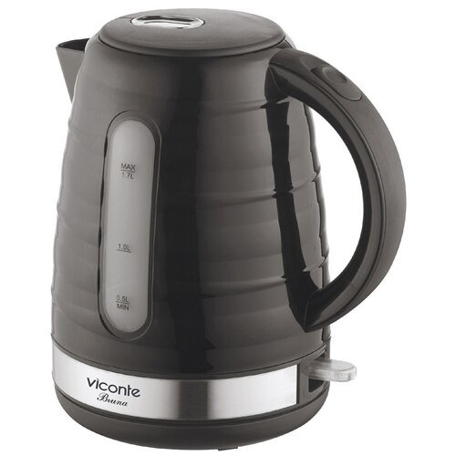Электрический чайник Viconte VC-3304 Bruna, черный, черный матовый