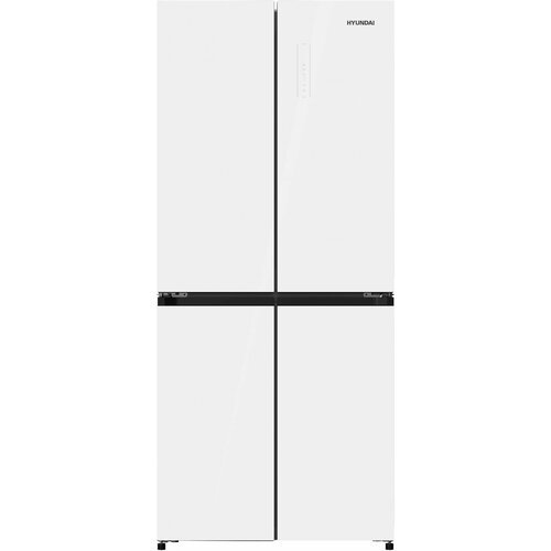 Холодильник Hyundai CM4542F 3-хкамерн. белое стекло инвертер