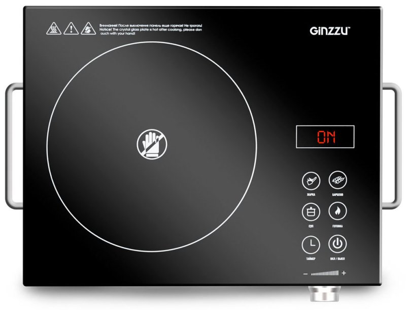 Настольная плита Ginzzu HCC-171 черный
