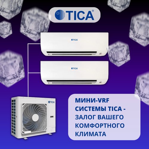 Мини-VRF система TICA 2 х TMVW040ACB / TIMS080CSREC на 2 комнаты