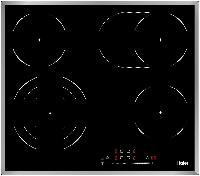 Встраиваемая электрическая варочная панель Haier HHY-C64TOFB черный Встраиваемая электрическая варочная панель Haier HHY-C64TOFB черный